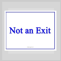 free no exit Sign